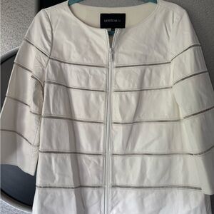 Lafayette 148 New York Women's White Jacket Size Medium
